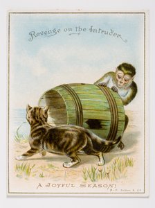 Christmas card, c.1885-95