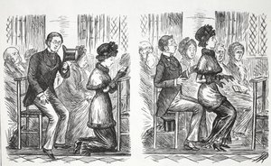 Church Manners, Illustration from Punch by English School