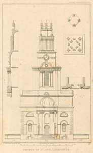 Church of St Ann, Limehouse, London by English School