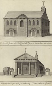 Church of St George, Queen Square, near Holborn and Church of St Paul, Covent Garden