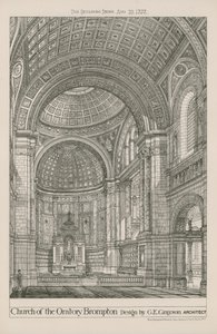 Church of the Oratory Brompton by English School