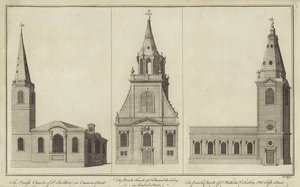 Churches of St Swithin, Cannon Street, St Edmund the King, Lombard Street and St Nicholas Cole Abbey, Old Fish Street by English School