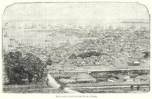 City and Harbour of Kobe, Japan by English School