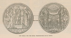 City Medal for the Royal Thanksgiving at St Paul