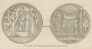 City medal for the Royal Thanksgiving in St Paul
