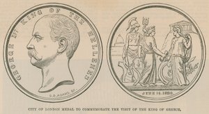 City of London Medal to Commemorate the Visit of the King of Greece in June 1880