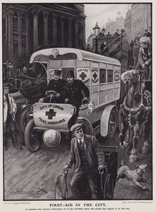 City of London Police electric ambulance by English School