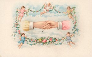 Clasped Hands by English School