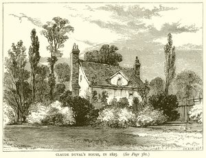 Claude Duvals House, in 1825 by English School