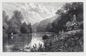 Cliefden (engraving) by English School