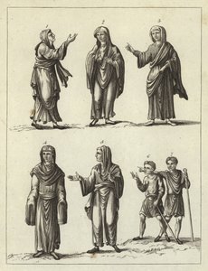 Clothes of the Anglo Saxons by English School