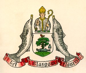 Coat of Arms of Glasgow, Scotland by English School