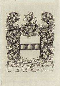 Coat of arms of William Penn by English School