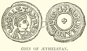 Coin of Aethelstan by English School