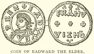 Coin of Eadward the Elder by English School