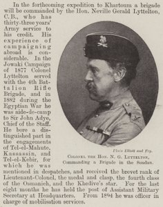 Colonel the Honourable N G Lyttelton, commanding a Brigade in the Soudan by English School