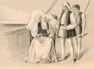 Columbus Refuses to Have His Irons Taken Off
