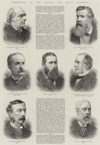 Commissioners of the Colonial and Indian Exhibition (engraving) by English School