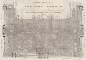 Complete Ground Plan of the International Exhibition by English School
