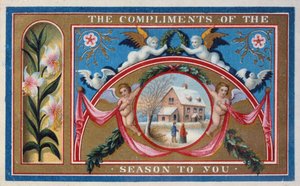 "Compliments of the Season", Victorian Card
