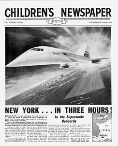 Concorde, front page of 