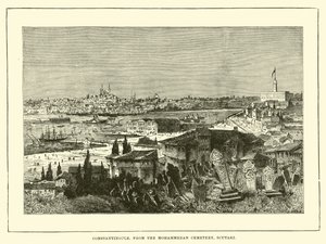 Constantinople from the Mohammedan Cemetery, Scutari