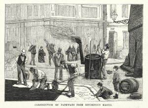 Construction of Pathways from Bituminous Mastic by English School