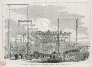 Construction of the Crystal Palace, Great Exhibition of 1851 by English School