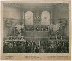 Coopers Hall - Drawing of the Glasgow Lottery