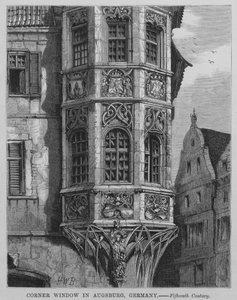 Corner Window in Augsburg, Germany by English School