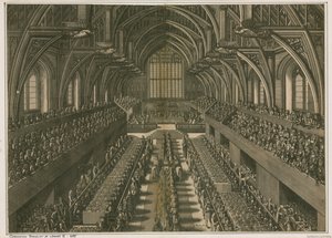 Coronation Banquet of James II, 1685, at Westminster Hall, London by English School