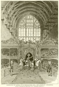 Coronation of George IV in Westminster Hall: The Champion