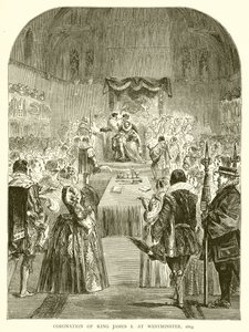 Coronation of King James I at Westminster, 1603 by English School