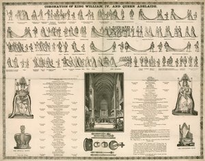 Coronation of King William IV and Queen Adelaide by English School