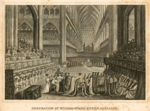 Coronation of King William IV and Queen Adelaide by English School