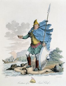 Costume of a Saxon leader - in 
