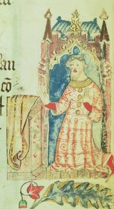 Portrait of John of Gaunt, Duke of Lancaster, from the Benefactors Book of St. Alban