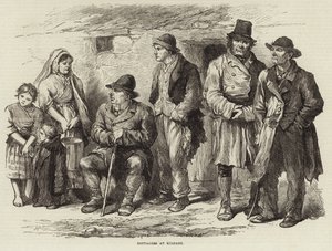 Cottagers at Kildare by English School