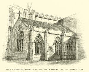 Cotton Memorial, restored at the cost of residents in the United States by English School