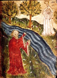 The Dreamer with the Pearl Maiden by English School