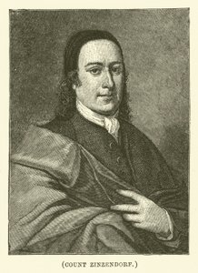 Count Zinzendorf (engraving) by English School
