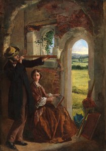 Couple Observing a Landscape