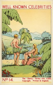 Couple dressed in leaves