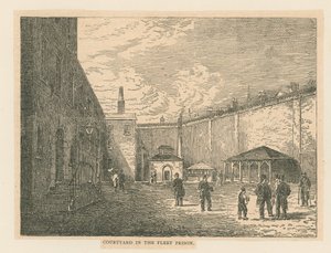 Courtyard in the Fleet Prison by English School