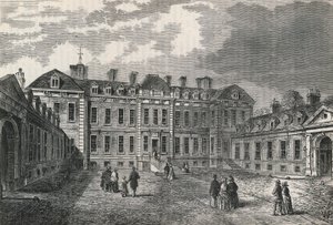 Courtyard of Montagu House by English School