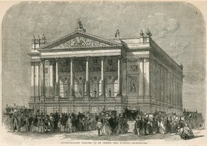 Covent Garden Theatre, London - to be opened this evening by English School
