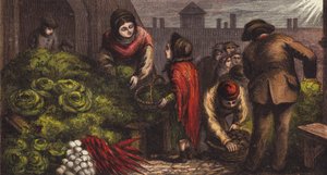 Covent Garden Vegetable Market by English School