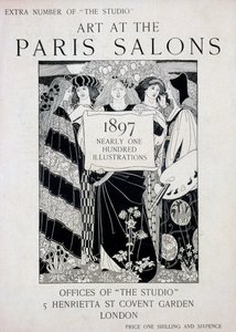 Cover for Art at the Paris Salons, extra number of The Studio magazine, 1897 by English School