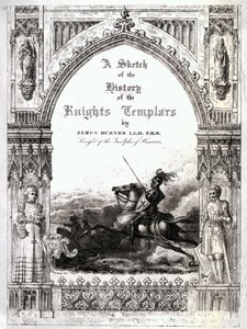Cover of A Sketch of the History of the Knights Templars, by James Burnes by English School
