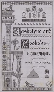 Cover of the Programme for The Egyptian Hall by English School